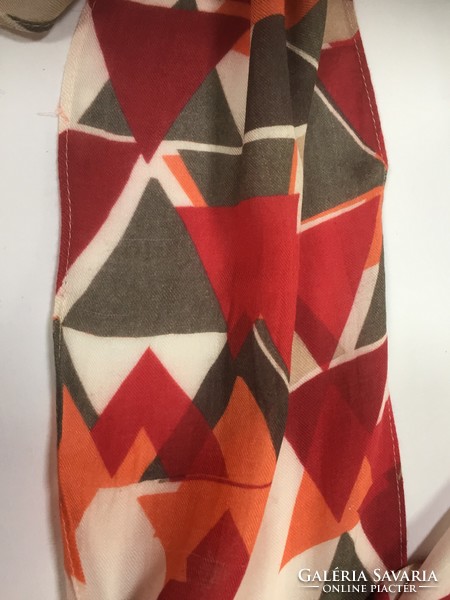17&Co brand abstract geometric pattern flock scarf