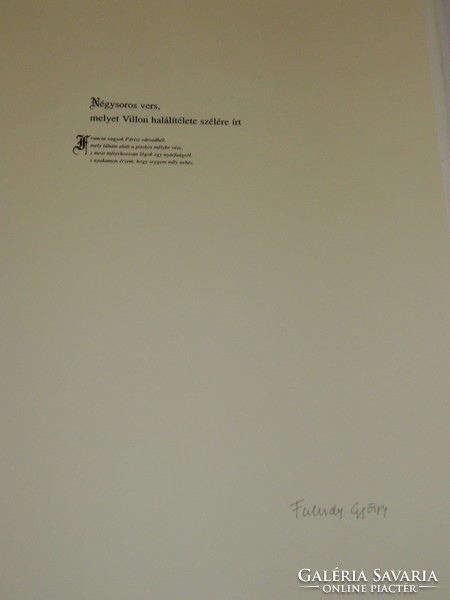 Limited edition Saxon Ender pictures in an album with poems by Faludigyörgy
