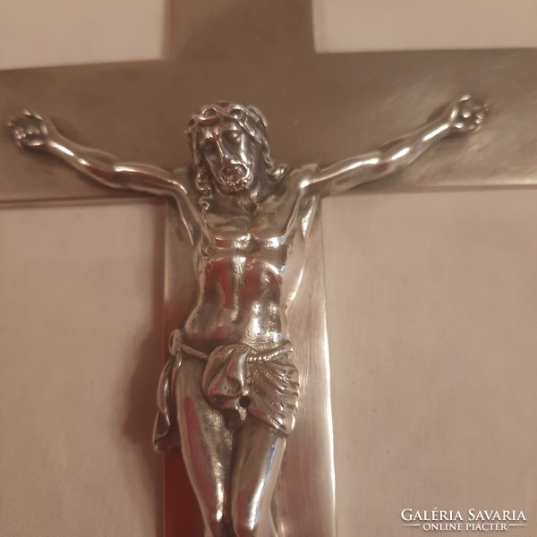 Antique silver crucifix 181 g, 21 x 10.5 cm