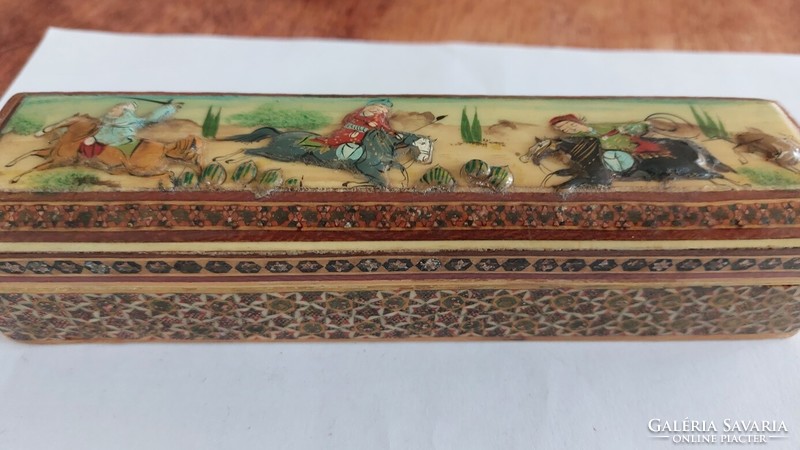(K) beautiful oriental gift box with embossed image.