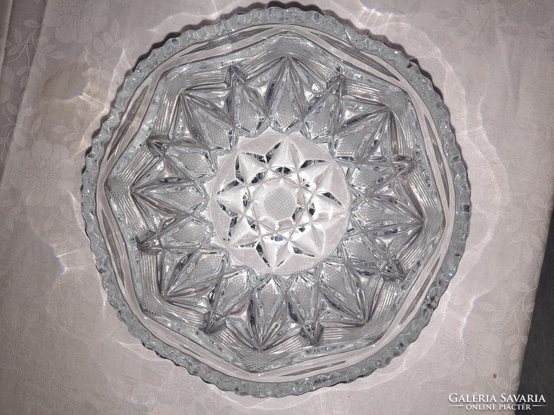 Crystal bowl serving bowl diameter 16.5 cm height 6 cm