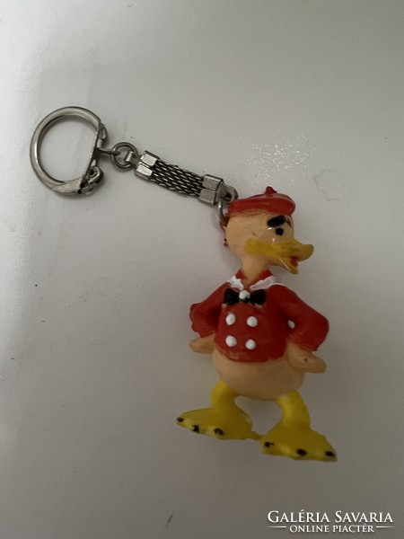 Vintage donald duck disney keychain