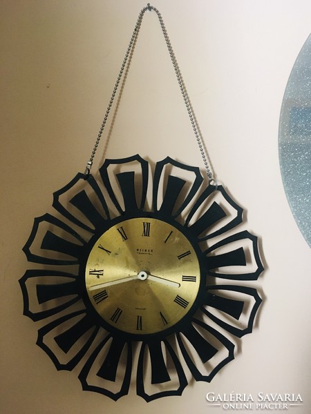 Weimar metal design wall clock