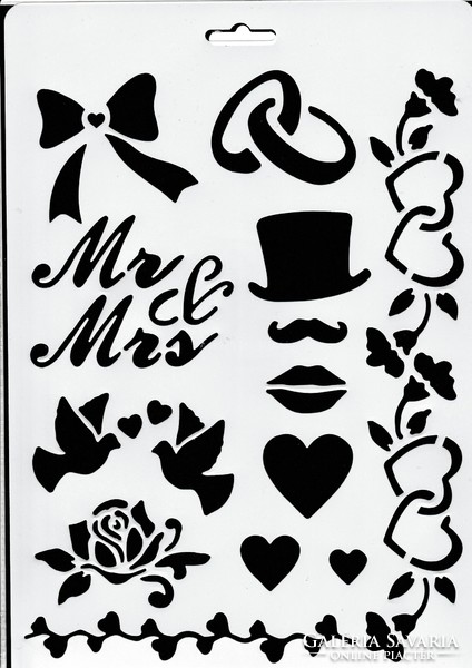 Various templates and stencils in a/4 size