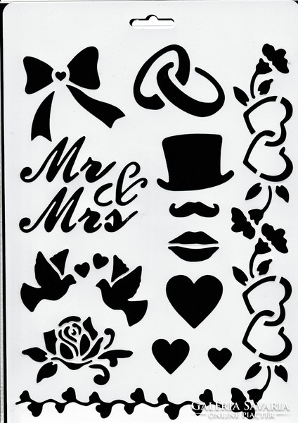 Sablon, stencil A/4-es méretben többféle
