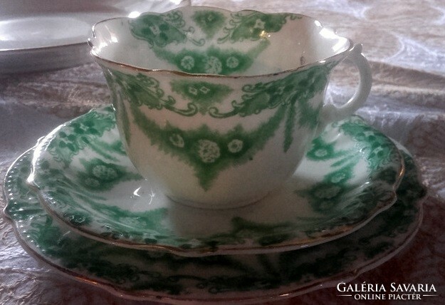 English breakfast trio - cup and saucer cake - eggshell porcelain
