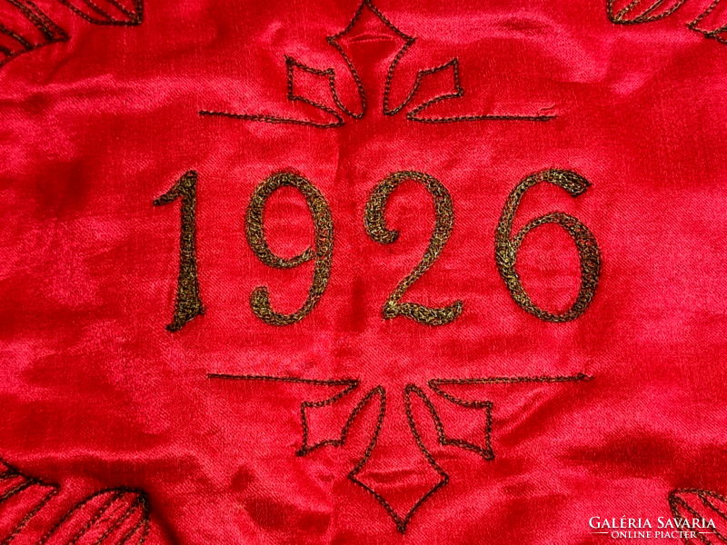 Stammtisch altenoris/in translation, descendant of altenoris - flag decorated with metal thread embroidery 1926