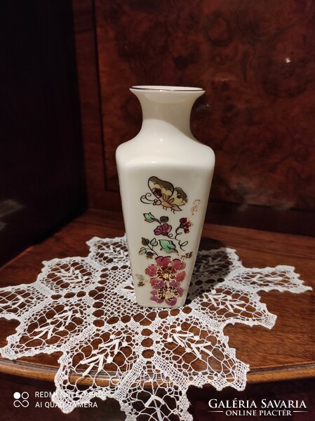 Zsolnay butterfly pattern vase