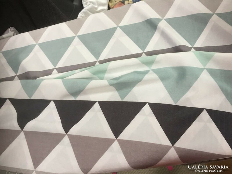 Large cushion cover with a geometric pattern, German quality
