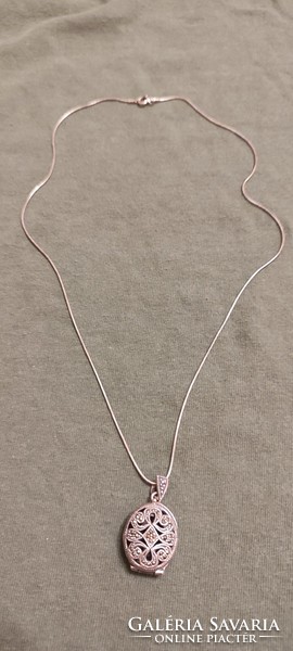 Antik Ezüst Angyalhívó medál nyaklánc