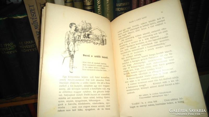 Novel drawings from the life of Petőfi--Petőfi library iii.-iv.-- 1909 Kunossy, szilágyi et al. Budapest
