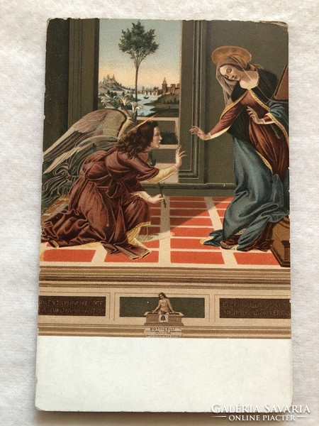 Antique, old litho postcard - 1921 -3.
