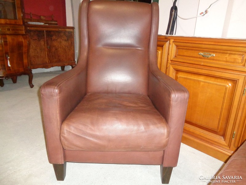 Wiener werkstatte leather armchair