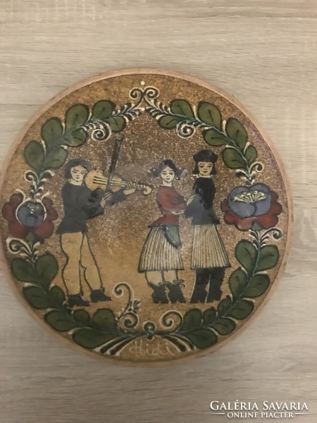 Hidí endre folk decorative wall plate