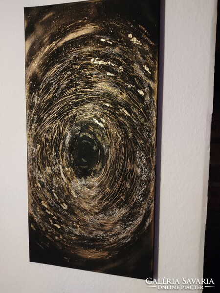 KarTü Art - BLACK HOLE 40x80 cm festmény