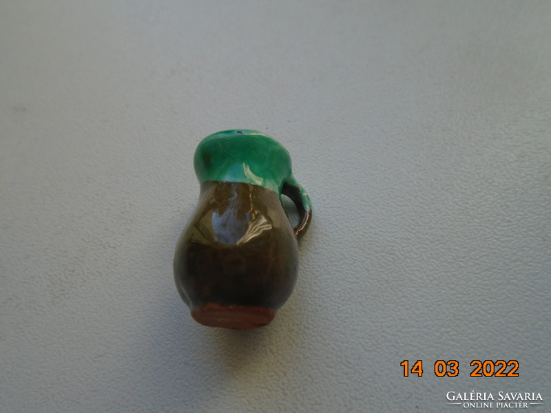 Miniature souvenir glazed jar
