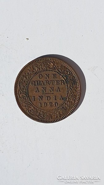 British Indian colony, 1 anna 1920. V .György