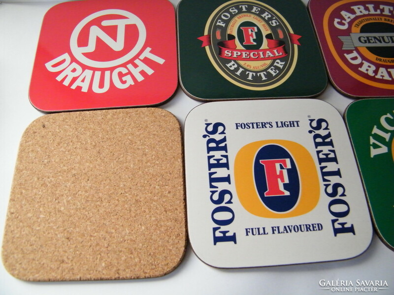 Australian set of 6 beer coasters