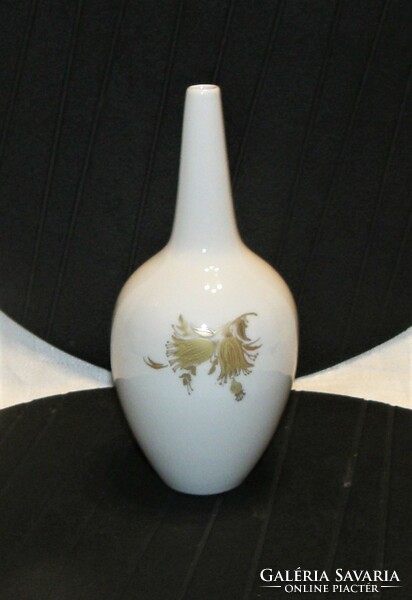 Porcelain fiber vase - gold painted rosenthal studio-line