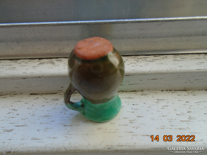 Miniature souvenir glazed jar