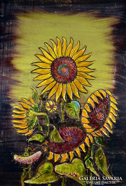 György Póka (1944) sunflowers