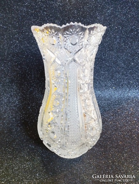 Czech crystal vase