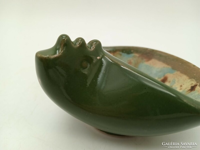 Ceramic offering, bird shape, bowl 11.5 cm x 10.5 cm, 6 cm high