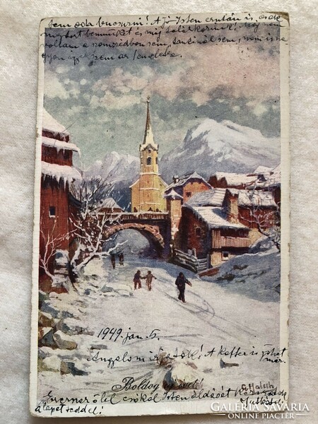 Old Christmas card -5.