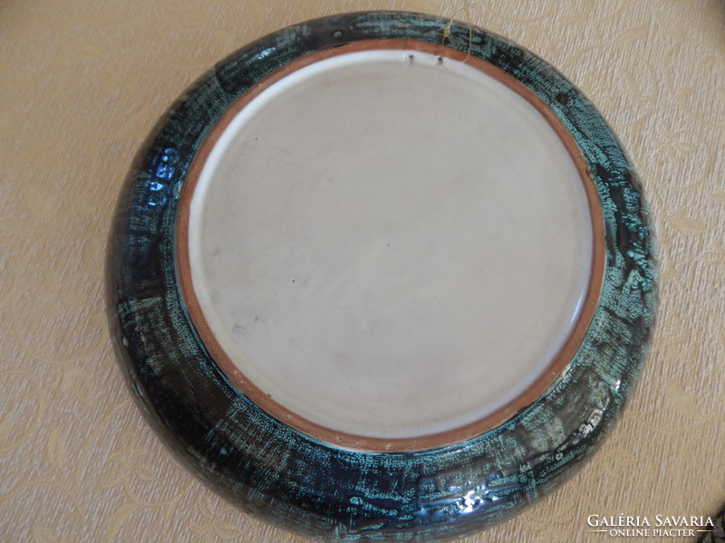 Art deco industrial wall plate, perfect condition, 30 cm.
