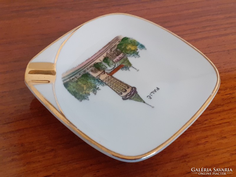 Retro souvenir palič inscribed porcelain palic bath souvenir relic mini ashtray