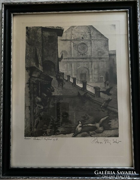 István Somos points out: Assisi - etching rare!!