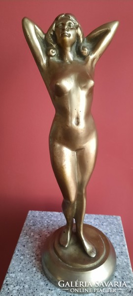 Bronze female nude statue. Copy of Gyula Maugsch's statue