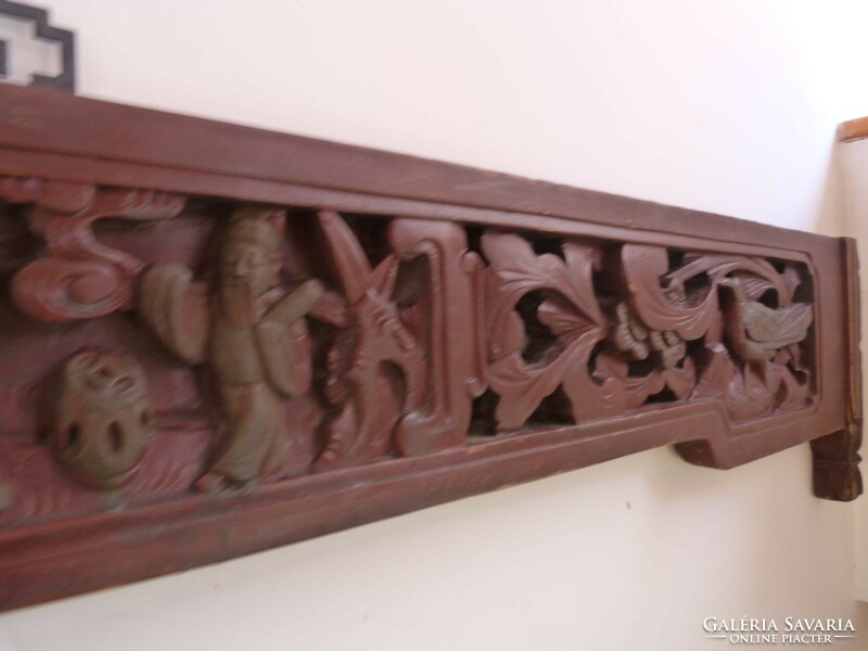 Antique Chinese carving, furniture fragment, Oriental, Japanese, Asian