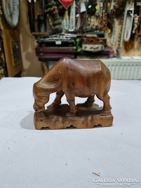 Wooden carved animal figure