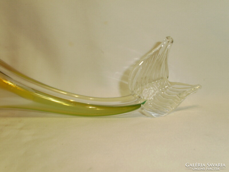 Retro üveg hal figura - 45 cm