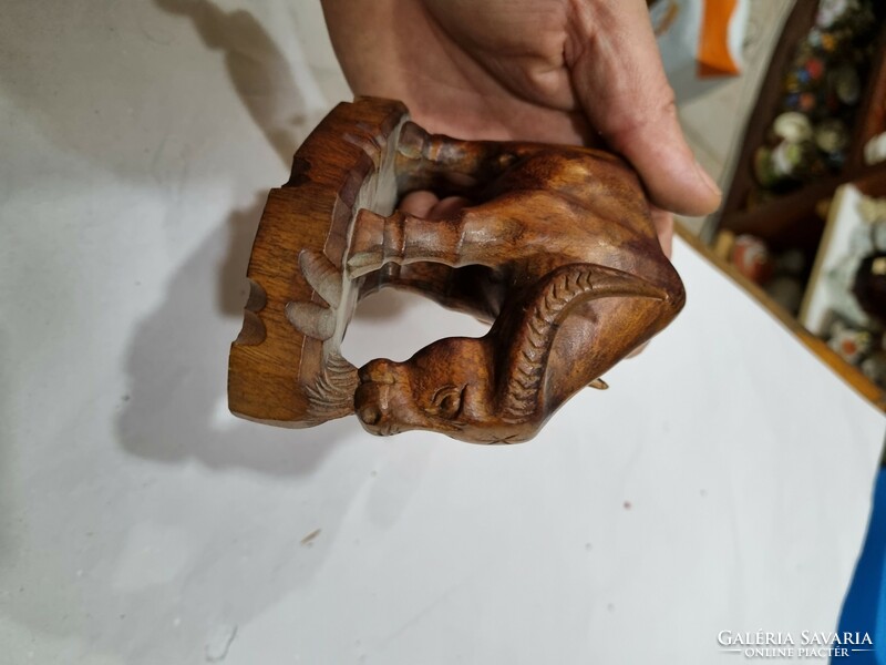 Wooden carved animal figure