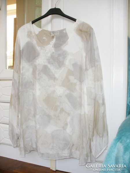 Silk, selyemtartalmú krém-bézs tunika