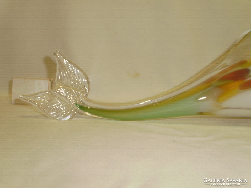 Retro glass fish figure - 45 cm