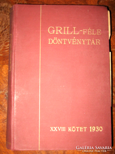 Grill's kind of library xxviii. Volumes 1930