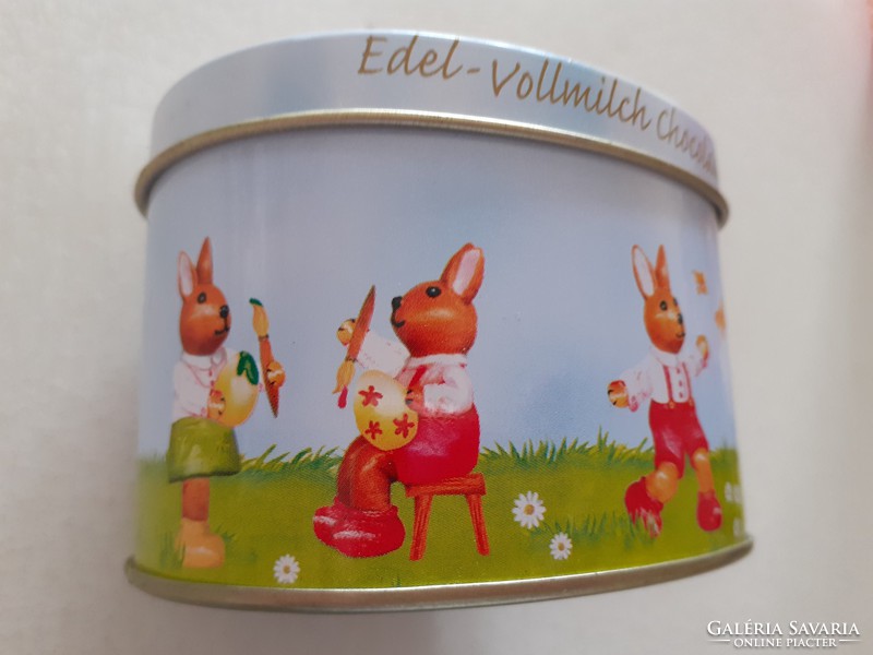 Metal box Easter bunny box candy 8 cm