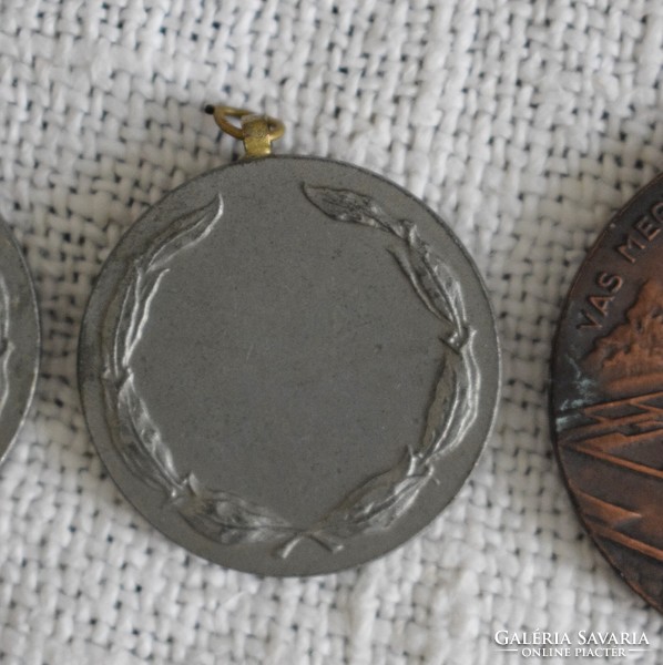 Athletic sports medals, 3 pieces, 60s