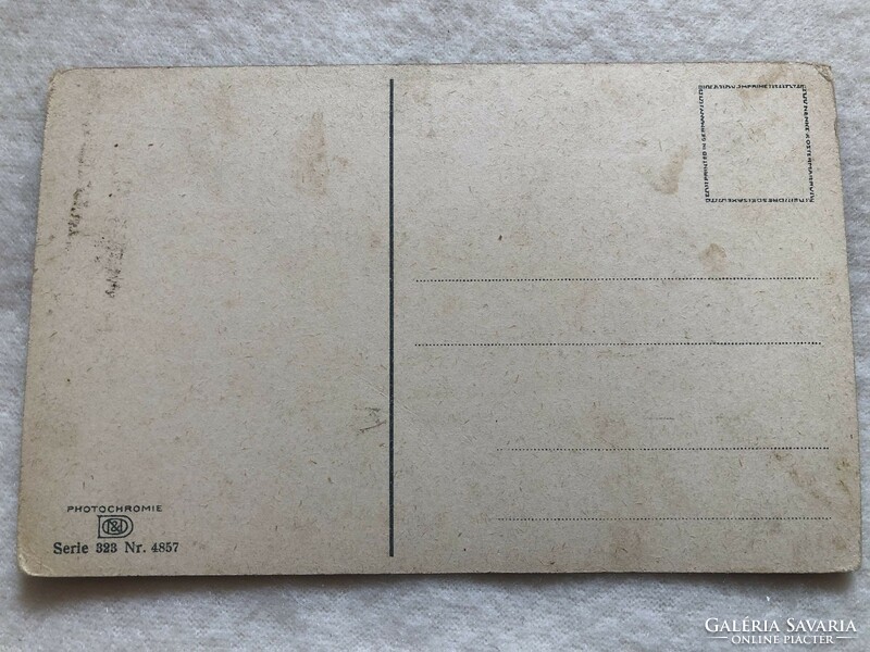Antik, régi képeslap - Postatiszta                                    -5.