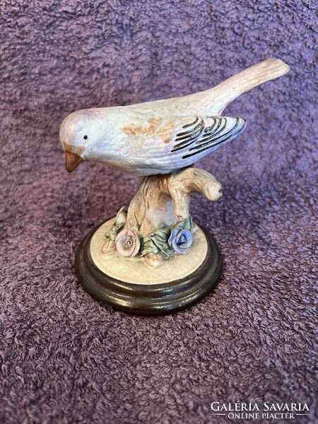 Porcelain bird composition. Craftsman