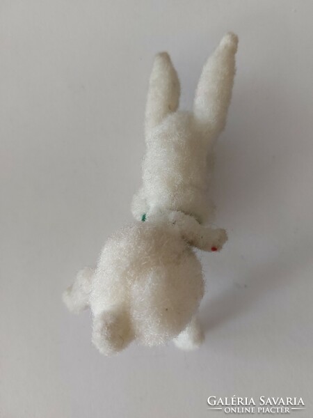 Old Easter white bunny old chenille rabbit