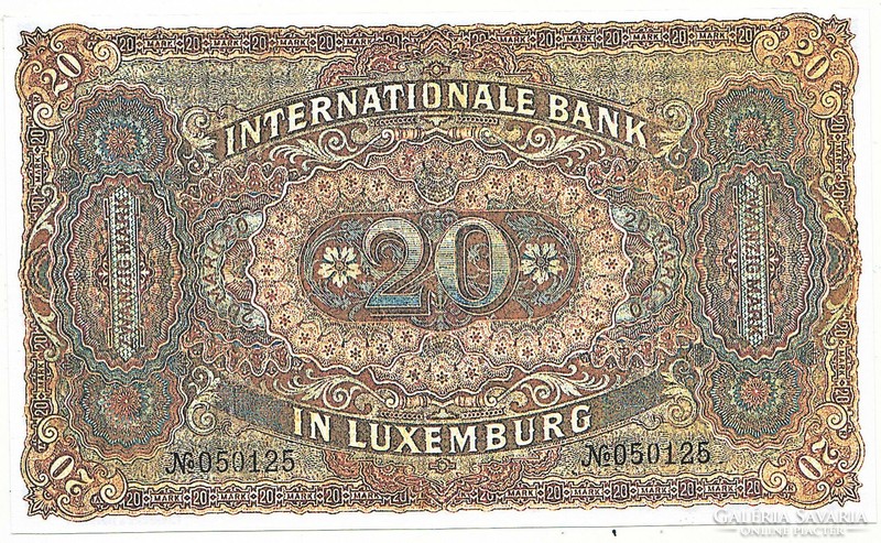 Luxemburg 20 Luxemburgi márka 1900 REPLIKA