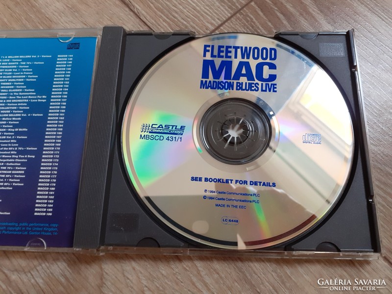CD Fleetwood Mac Madison Blues Live concert cd 1994