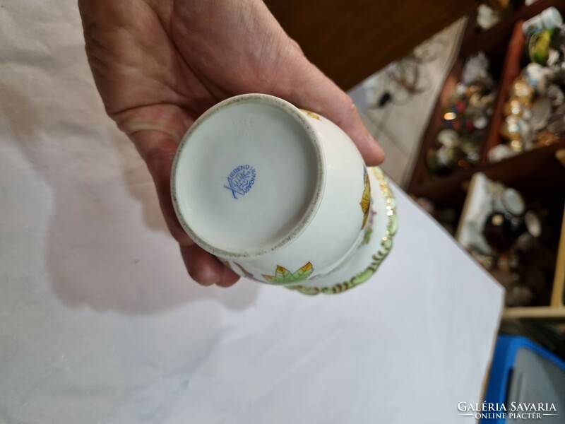 Herend Victorian patterned porcelain vase