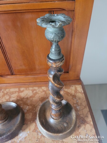 Pair of antique candlesticks