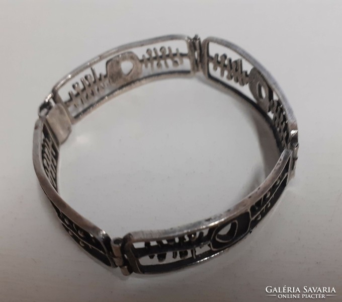 Retro silver plated industrial art bracelet bracelet