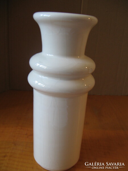 Ceramic white vase